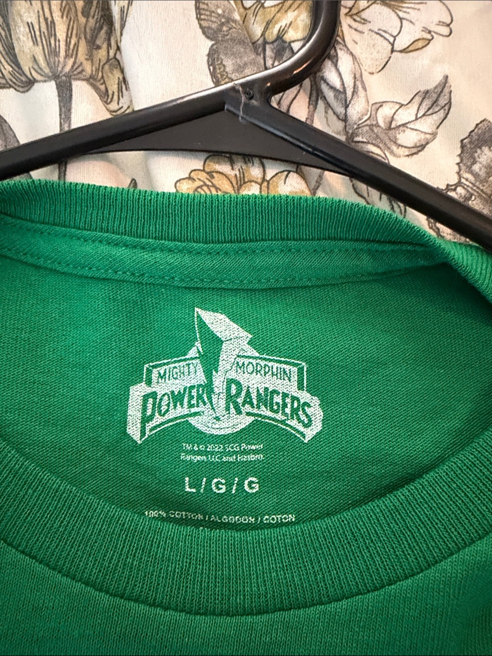Green Power Ranger Tee with Ranger Emblems - Picture 2 of 2